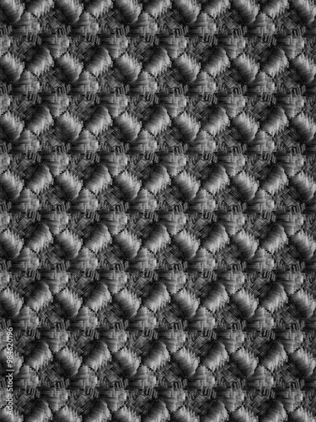 Obraz Abstract black and white grunge knit texture pattern 
