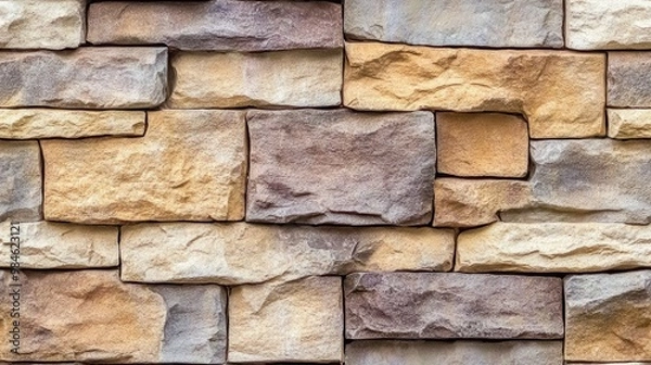 Fototapeta Stone wall texture and background