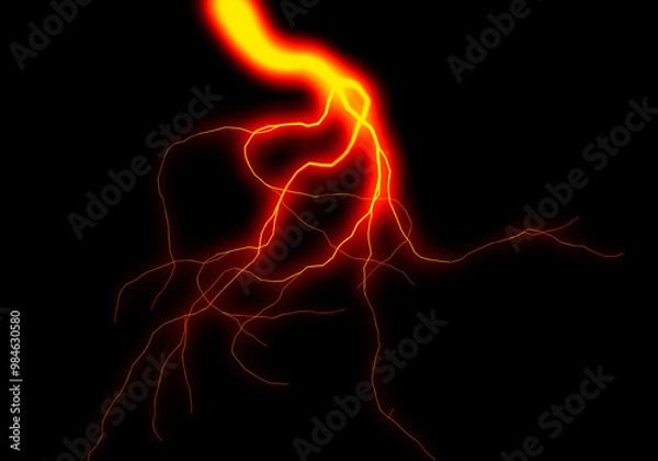 Obraz fire in the dark