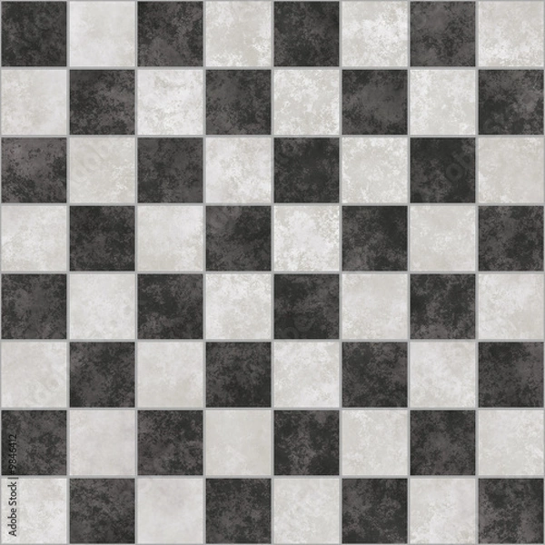 Fototapeta Seamless chess marble high resolution texture