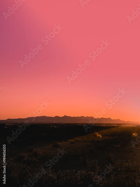 Obraz sunset in the mountains