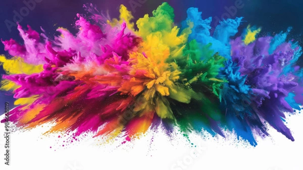 Fototapeta Panorama Background Of A Colorful Rainbow
