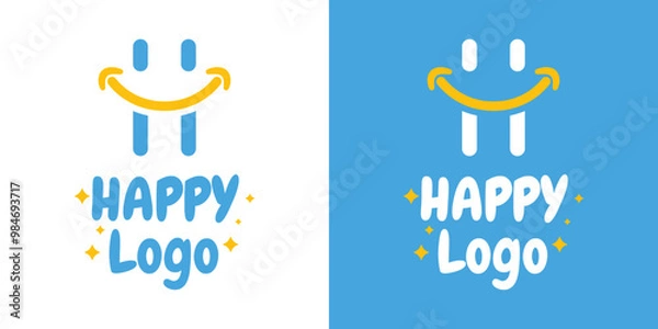 Fototapeta Happy logo template