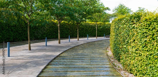 Obraz in a public park in summer - panorama