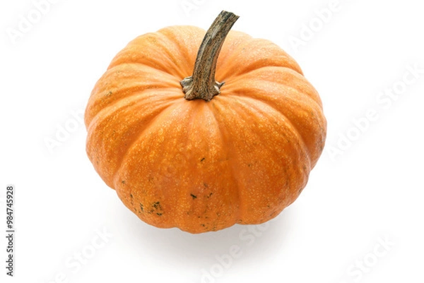 Obraz Ripe orange pumpkin isolated on transparent background