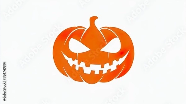 Obraz jack o lantern halloween pumpkin, stencil
