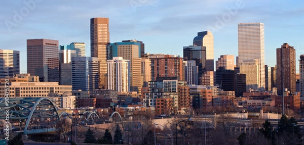 Obraz Budynki w centrum Denver