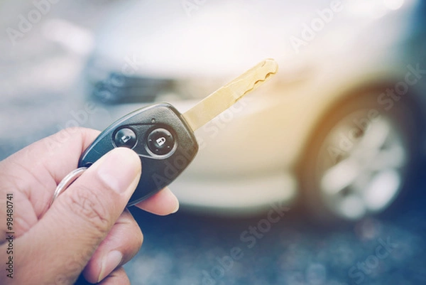 Obraz Car key in hand