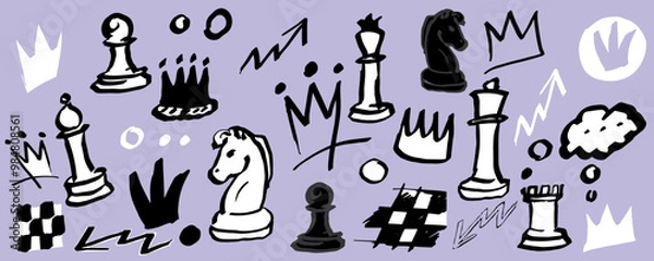 Obraz Chess and crowns 