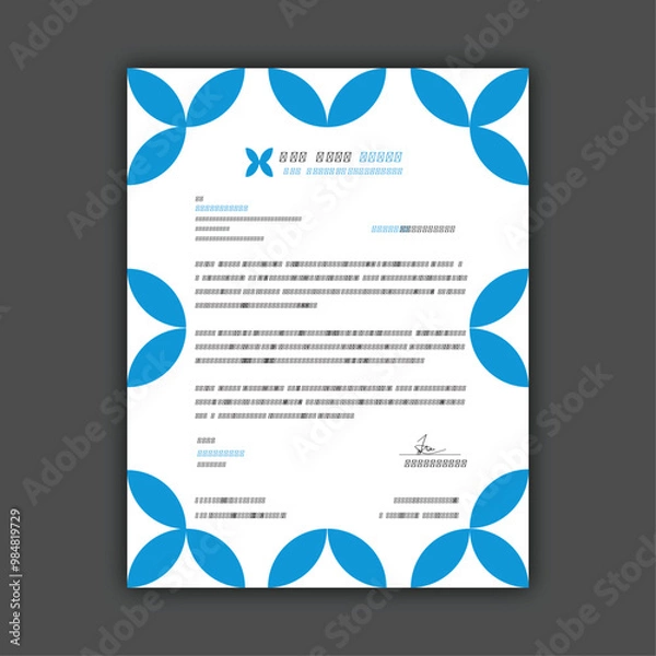Obraz Letterhead Design