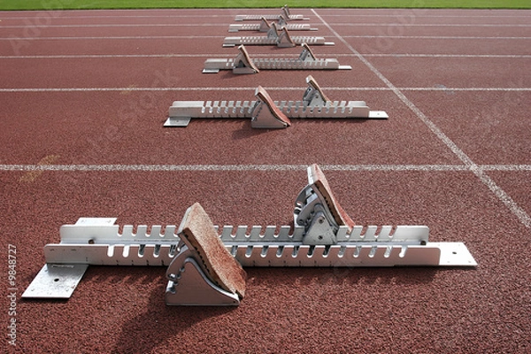 Obraz starting blocks