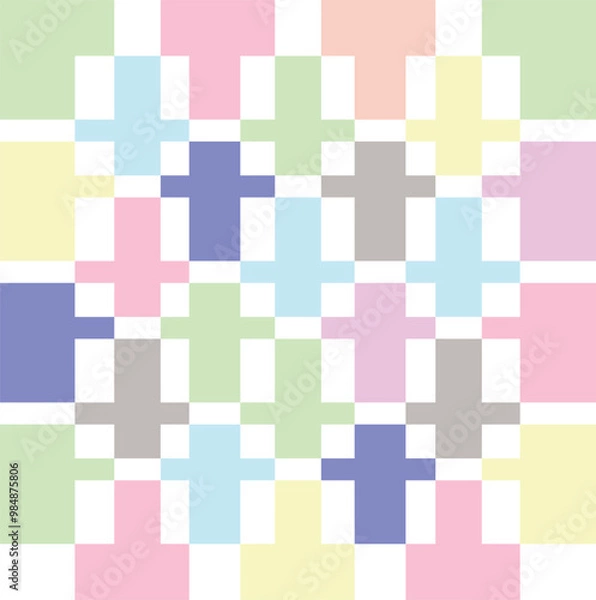 Obraz Seamless pattern with intricate, repeating designs for a continuous look. Perfect for textiles, wallpapers, packaging, and digital projects, adding style and versatility to various creative