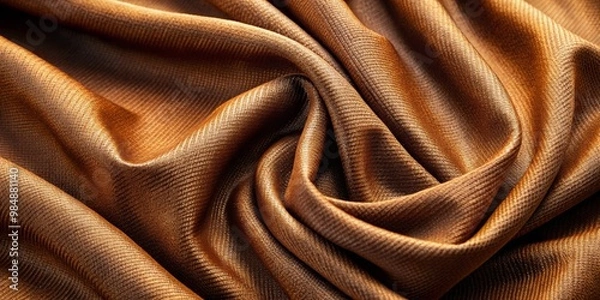 Fototapeta Golden Fabric Draped Abstract, Fabric, Texture, Background