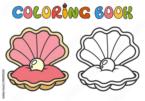 Obraz Open seashell with pearl 