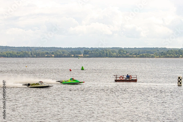 Obraz boat on the river