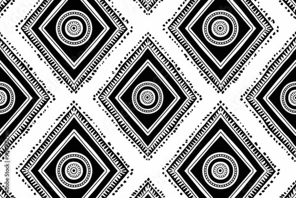 Obraz African geometric pattern for design prints  vector illustration.