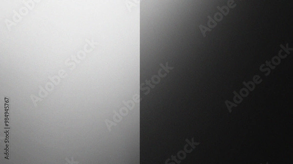 Obraz Light & Shadow Divide: A stark visual of light and shadow, embodying contrast and duality. Minimalist monochrome background. 