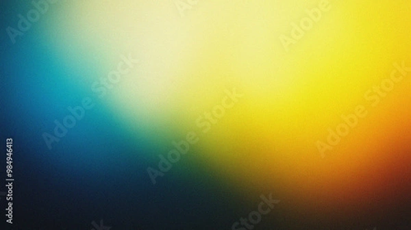 Fototapeta Abstract Blue and Yellow Gradient Background