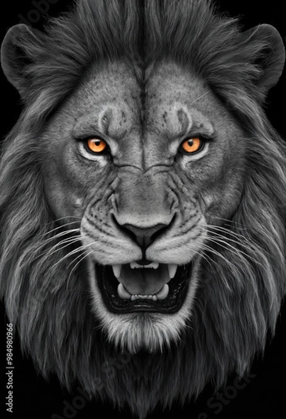 Obraz lion head portrait