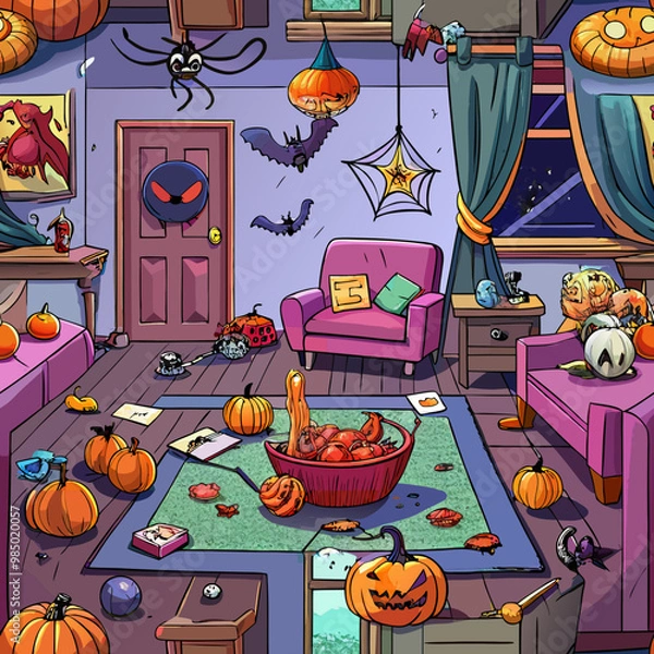Obraz Halloween is a fun and spooky celebration observed on October 31st every year.