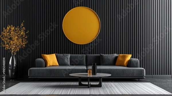 Obraz Modern Living Room with Elegant Decor Elements