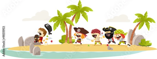 Obraz Poursuite de pirates