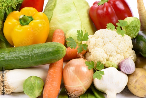 Fototapeta Frisches Gemüse vom Bauernmarkt