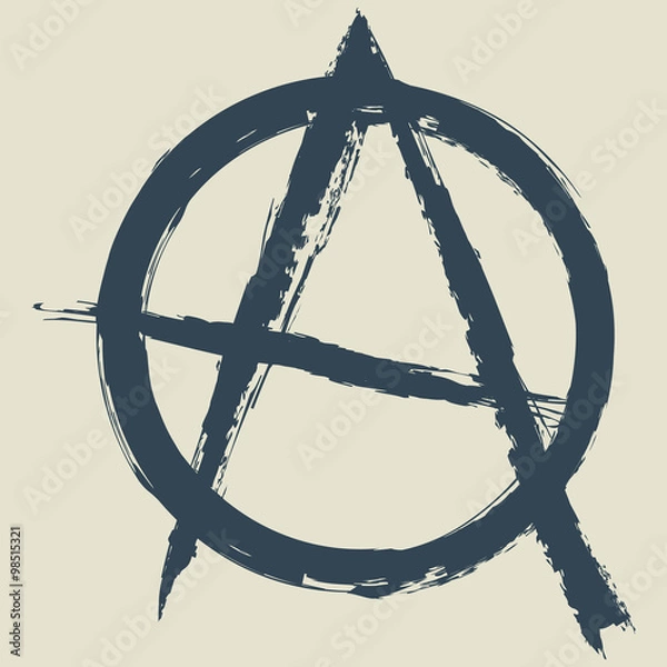 Obraz anarchy symbol.