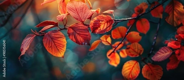 Fototapeta Autumn Fall Leafs Nature Background