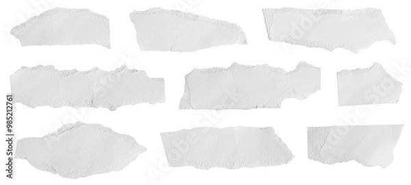 Obraz white paper on a white isolated background