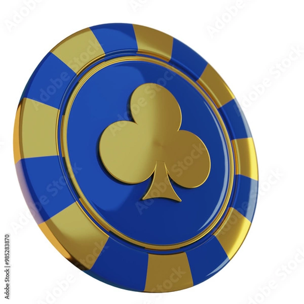 Obraz Casino poker chip 3d render