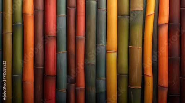 Obraz Colorful Bamboo Pattern
