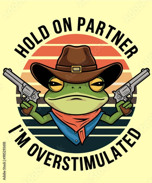 Obraz Hold on partner i'm over