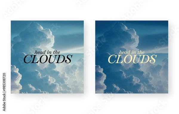 Obraz Instagram Social Media Graphics Template | Head in the Clouds