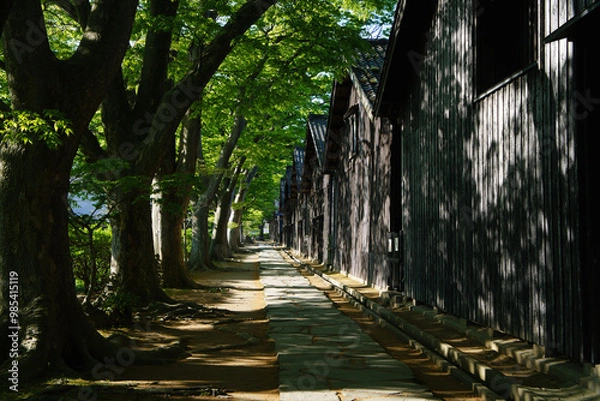 Obraz 酒田　山居倉庫