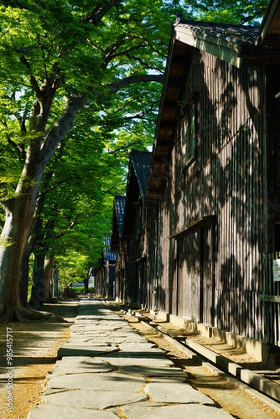 Obraz 酒田　山居倉庫