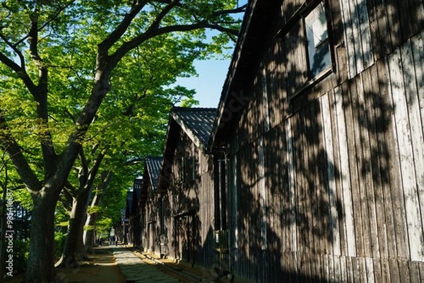 Obraz 酒田　山居倉庫