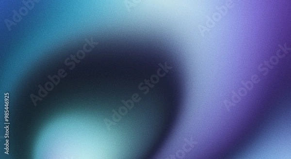 Obraz cyan gradient background abstract color grain texture noise surface grainy