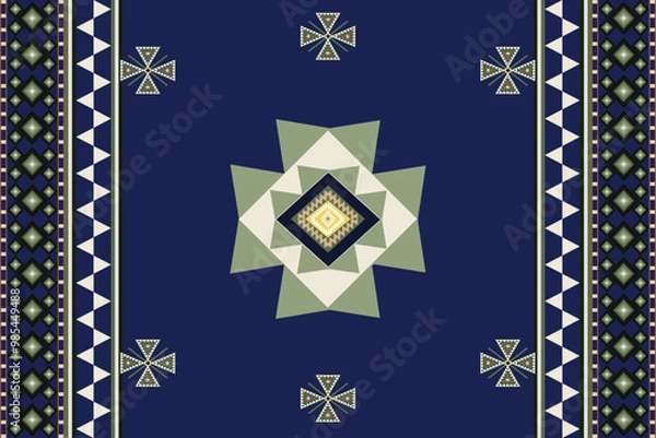 Obraz Native pattern American,oriental ethnic seamless pattern traditional background design for carpet,wallpaper,batik,fabric,Vector illustration embroidery style,Tribal Navajo,seamless vector for textile.