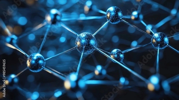 Fototapeta Abstract Network Connection   Technology Background