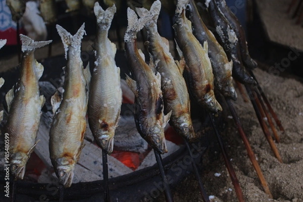 Obraz 鮎の塩焼き