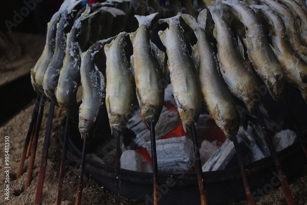 Obraz 鮎の塩焼き