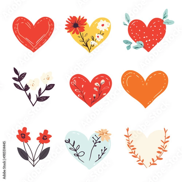 Fototapeta Heart vector logos