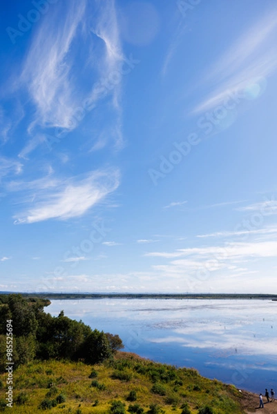 Obraz 夏の苫小牧市の支笏湖