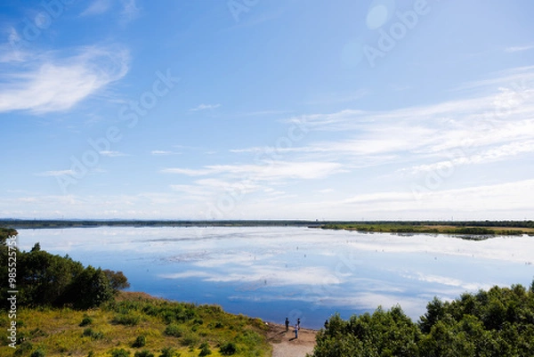 Obraz 夏の苫小牧市の支笏湖