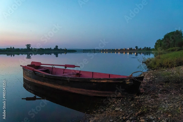 Obraz boat on the lake