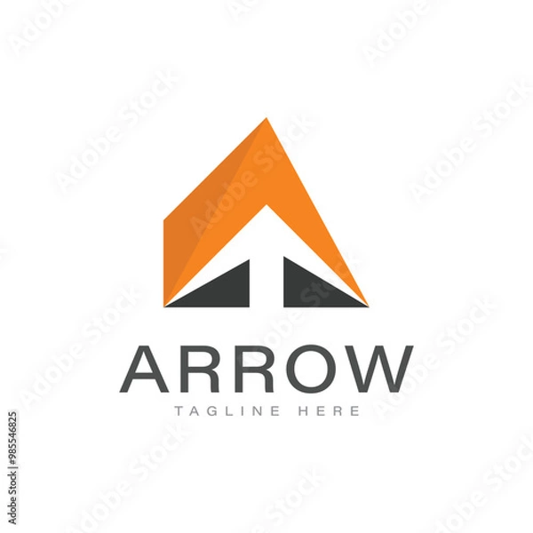 Fototapeta Modern Creative Arrow Logo design vector, Abstract designs concept