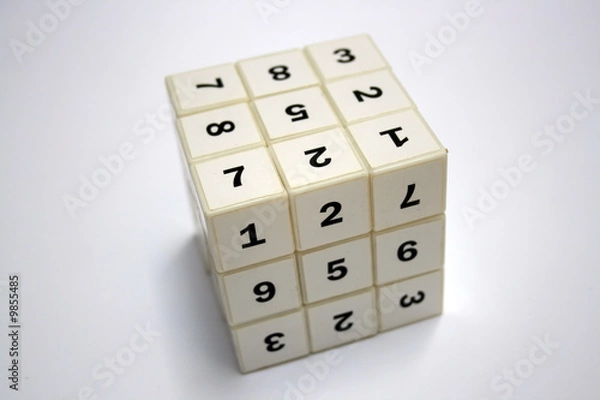 Obraz a 3d stratgeic logic game- sudoku