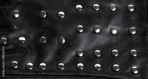 Obraz Black Leather Rivet