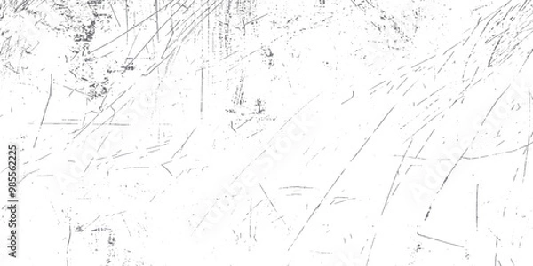 Fototapeta Distressed black sketch texture. Distress Overlay Texture. Subtle grain texture overlay. White background on cement floor texture.	